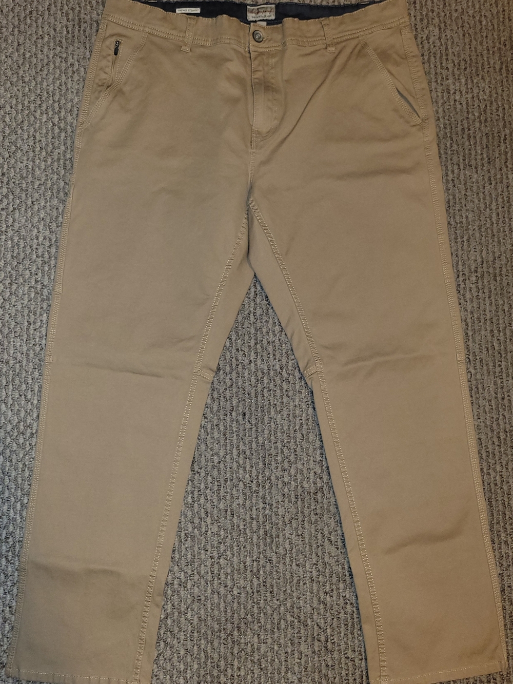 Men's Weatherproof Tan Chino Pants Stretch Size 40x32.